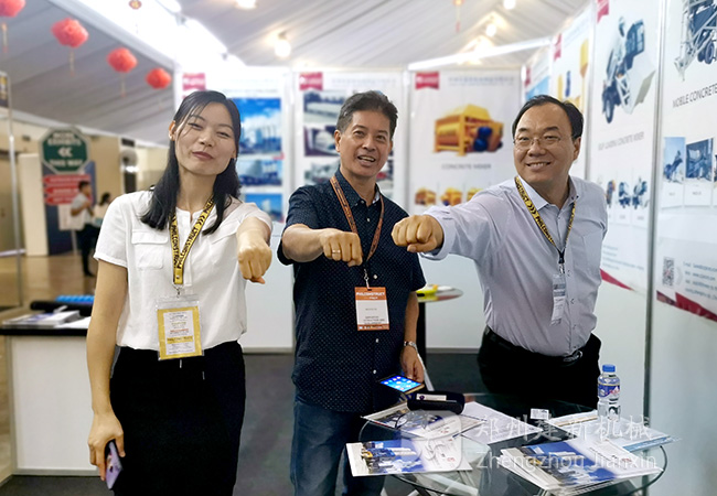 建新機械混凝土攪拌設備亮相菲律賓成焦點！